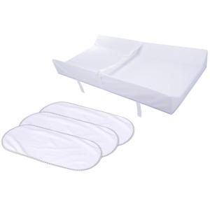imageMunchkin Secure Grip Baby Diaper Changing Pad for Dresser and Waterproof Changing Pad Liners White