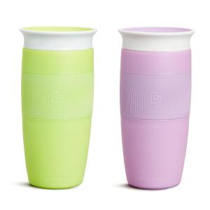 imageMunchkin Sippy Cup for Toddlers Miracle 360 Cup 14 Ounce GreenGreenPurple