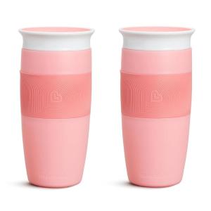 imageMunchkin Sippy Cup for Toddlers Miracle 360 Cup 14 Ounce GreenPink