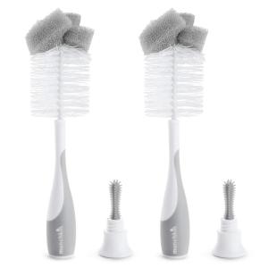 imageMunchkin Sponge Bottle Brush Grey 2 Count Pack of 1Bottle Brush  Grey
