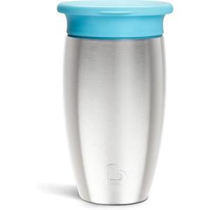 imageMunchkin Stainless Steel Sippy Cups for Toddlers 13 Spill Proof Miracle 360 Cup Insulated 10 Ounce BlueBlue