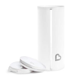 imageMunchkin Toss Portable Disposable Diaper Pail Holds up to 90 Newborn Diapers 3 Pack White3 Count Pack of 1
