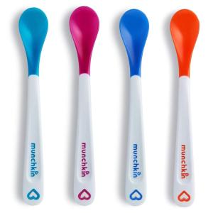 imageMunchkin White Hot Safety Baby Spoons BPA Free 4 Pack Polypropylene