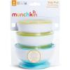 imageMunchkin Stay Put Munchkin Suction Baby Bowls with Lids  Dishes for Babies and Toddlers SelfFeeding Bowl Set for Kids 6 Months 3 Pack PinkPurple3pk BlueGreenYellow
