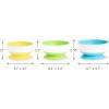 imageMunchkin Stay Put Munchkin Suction Baby Bowls with Lids  Dishes for Babies and Toddlers SelfFeeding Bowl Set for Kids 6 Months 3 Pack PinkPurple3pk BlueGreenYellow