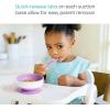 imageMunchkin Stay Put Munchkin Suction Baby Bowls with Lids  Dishes for Babies and Toddlers SelfFeeding Bowl Set for Kids 6 Months 3 Pack PinkPurple3pk with Lids PinkPurpleLight Pink