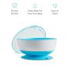 imageMunchkin Stay Put Suction Baby Bowls with Lids  Dishes for Babies and Toddlers SelfFeeding Bowl Set for Kids 6 Months 3 Pack BlueGreen