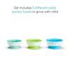 imageMunchkin Stay Put Suction Baby Bowls with Lids  Dishes for Babies and Toddlers SelfFeeding Bowl Set for Kids 6 Months 3 Pack BlueGreen