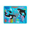imageMunchkin WildLove Reversible Silicone Placemat for Kids 1pk OrcaOrca