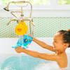 imageMunchkin Soft Spot Baby Bath Mat for Tub and Beak Duck Bathtub Spout Cover with Builtin Bubble Bath Dispenser GreyYellow