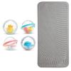 imageMunchkin Soft Spot Cushioned Bath Mat for Kids Grey amp  Float amp Play Bubbles Baby and Toddler Bath Toy 4 Count