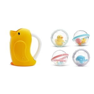 image:imageMunchkin DucklingTM Shampoo Bath Rinser and Float amp Play BubblesTM Baby Bath Toys 4 Count
